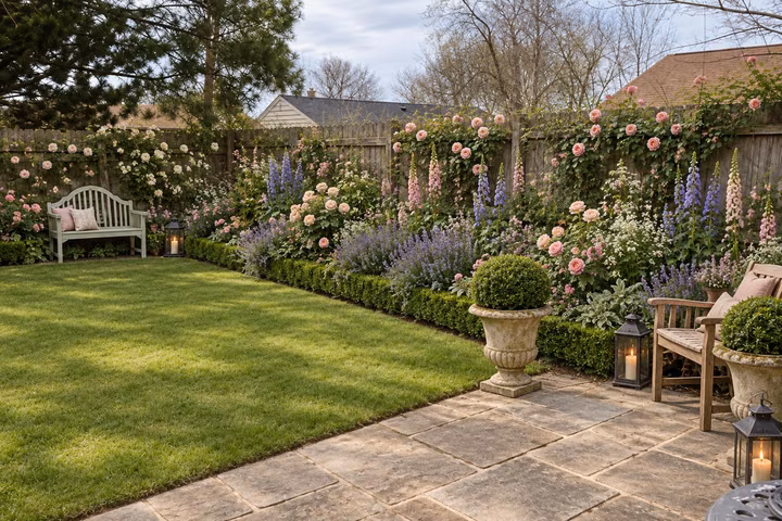Garden Design: after, english country