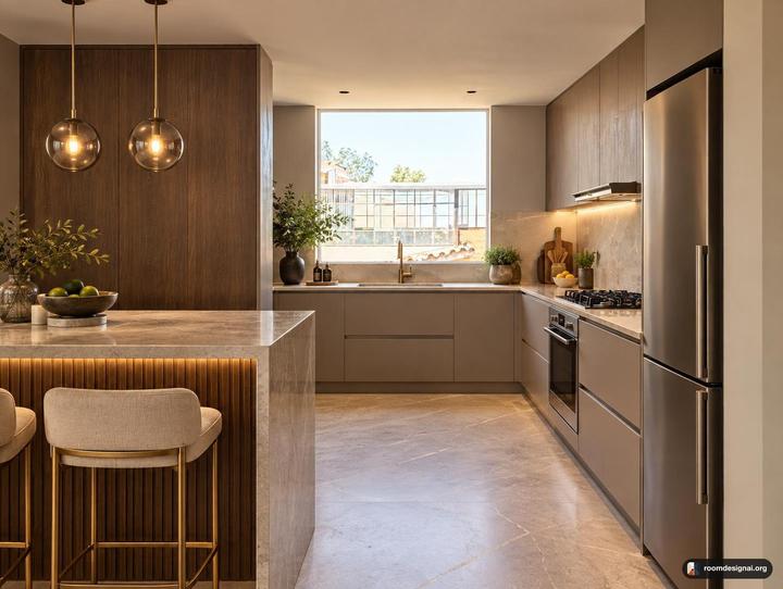 A room redesigned in Luxury Glam style
