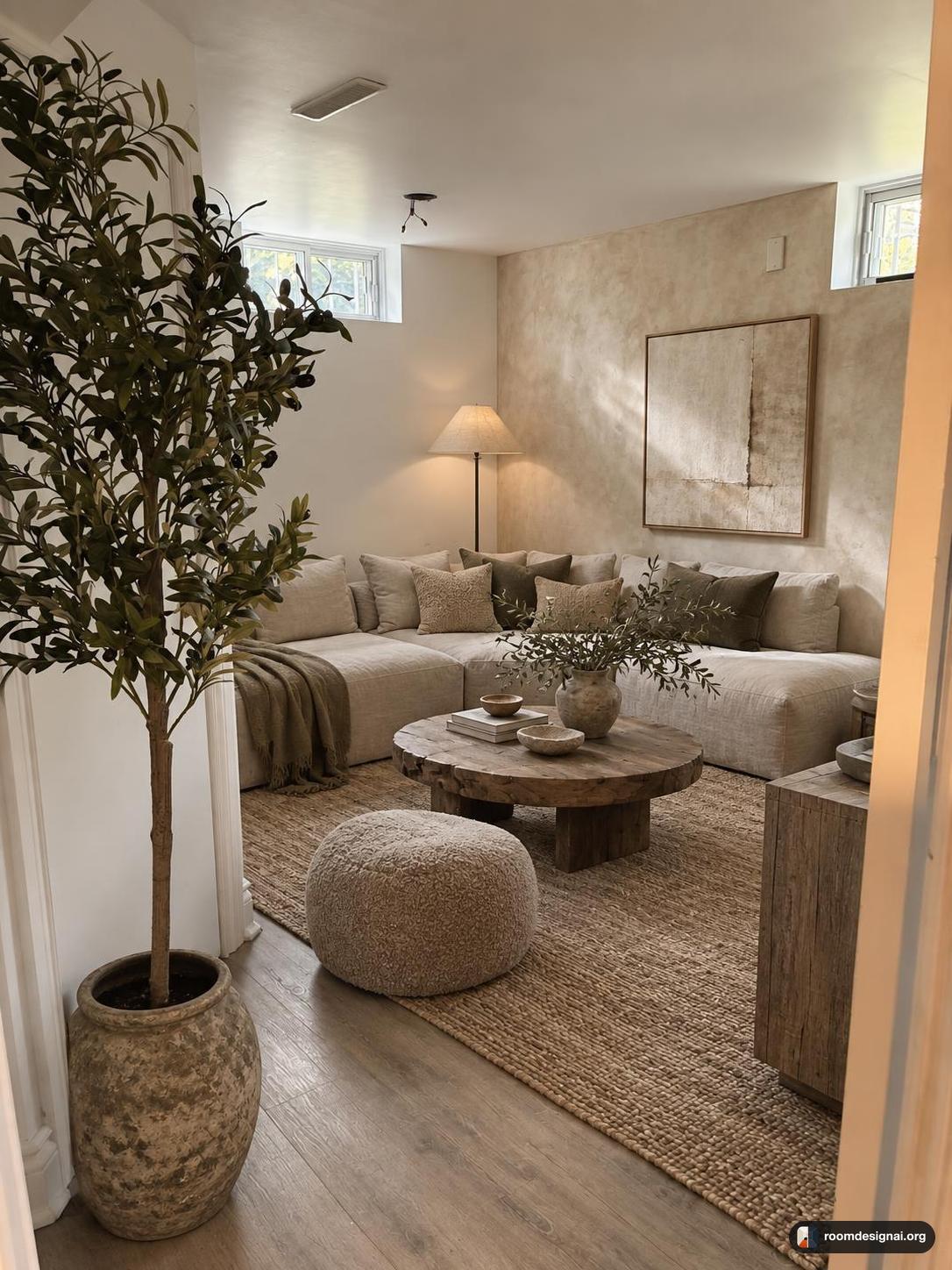 The room redesigned in Wabi-Sabi style
