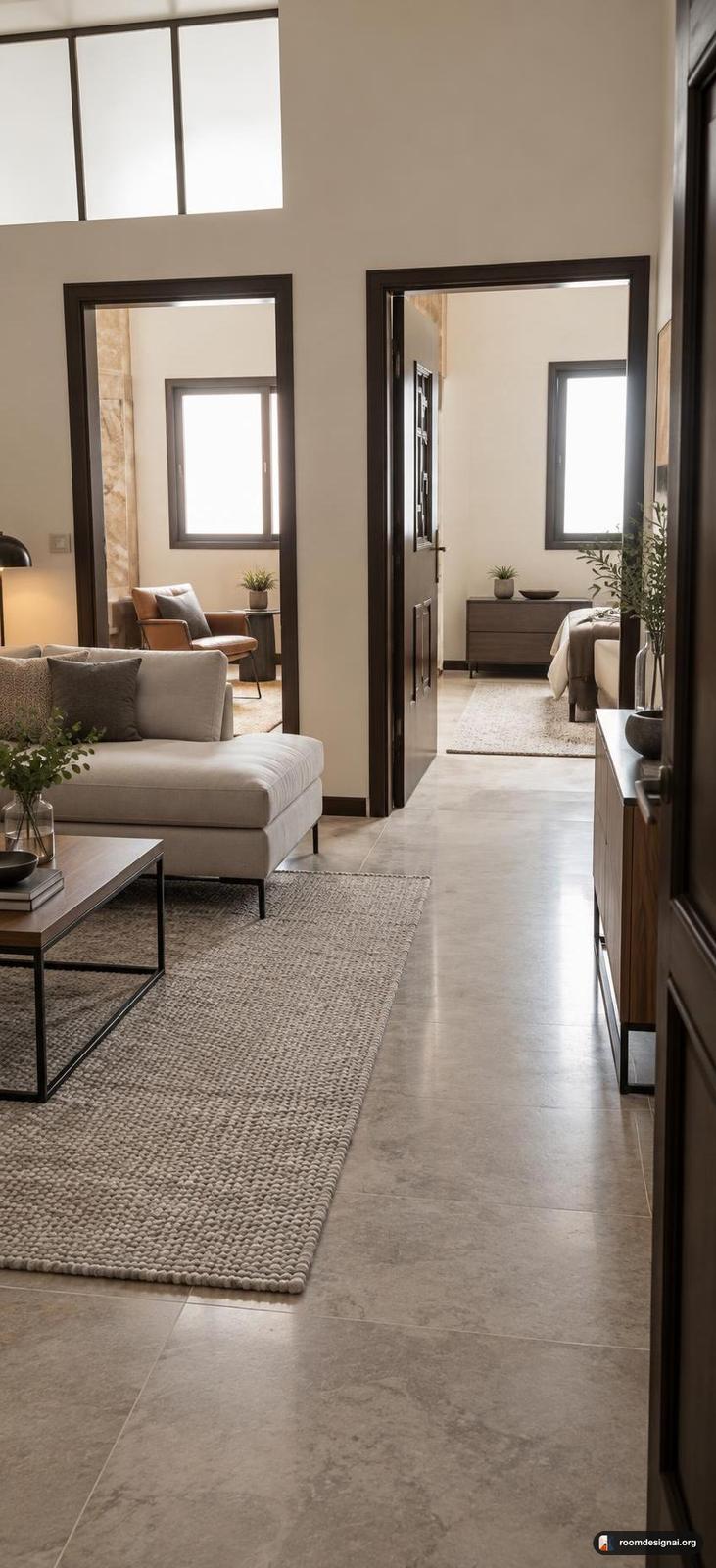 The room redesigned in Modern style