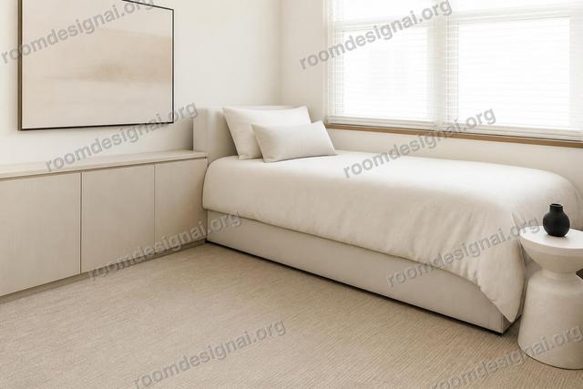 A real room redesigned in Minimalist style