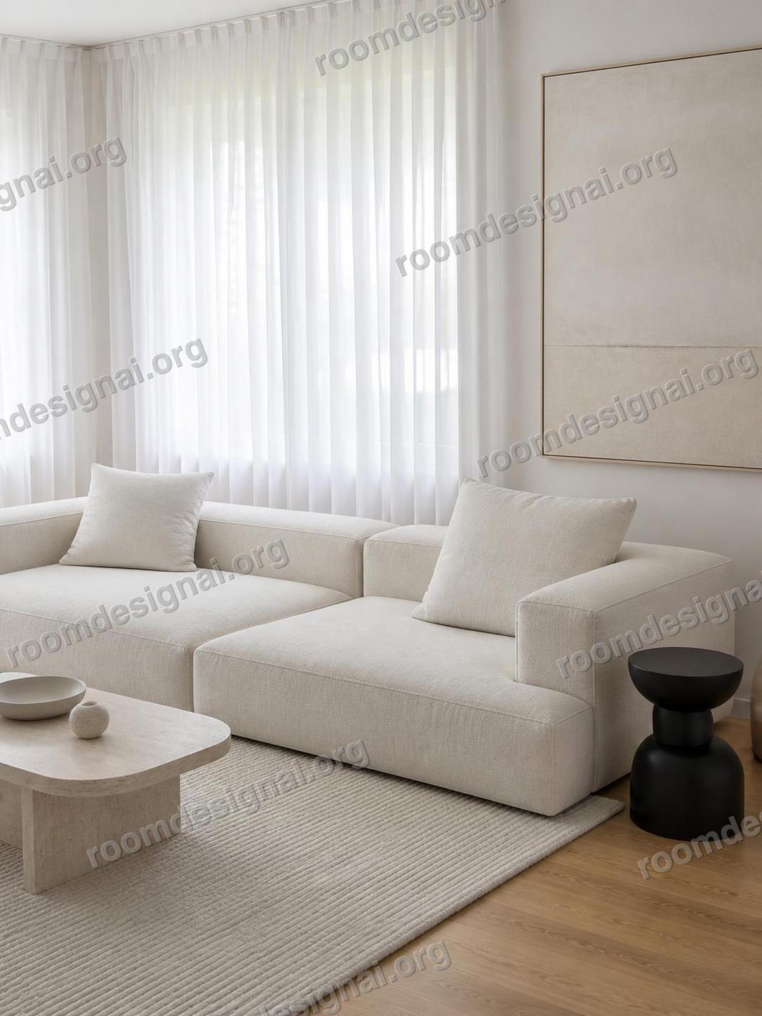 The room redesigned in Minimalist style